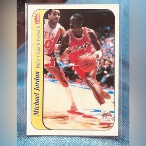1986 MICHAEL JORDAN ROOKIE STICKER NOSTALGIA CARD EXACT SAME AS ORIGINAL & MINT!